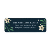 ブライトブッシュホリデイ差出人住所ラベル ラベル (正面)