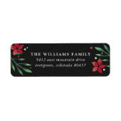 ブライトブッシュホリデイ差出人住所ラベル ラベル (正面)