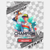 ブライトブランケットスポーツカー駆動誕生日ボーイ フリースブランケット (正面)