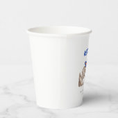 ブライトブルーのモンスタートラック 紙コップ (右)