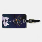 ブライトブルーアルコールカクテルマルティーニ ラゲッジタグ (正面横)