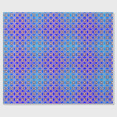 ブライトブルークリスマスホリデーギフトラッピング紙 ラッピングペーパー (フラット)