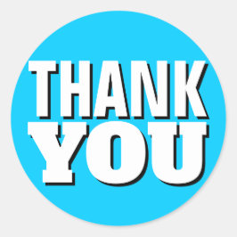ブライトブルーサンキューユーシンプル ラウンドシール