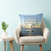 ブライトブルージョン3:16海写真デザイン クッション (椅子)