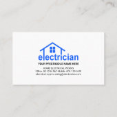 ブライトブルースエレクトリシャン配線 名刺 (裏面)