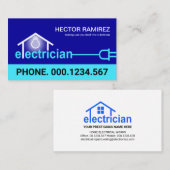ブライトブルースエレクトリシャン配線 名刺 (正面/裏面)