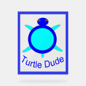 ブライトブルータートルダード アクリルサイン (正面)