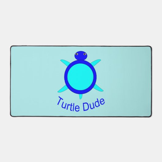 ブライトブルータートルダード デスクマット (正面)