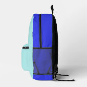 ブライトブルータートルダード プリントバックパック (右)