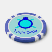ブライトブルータートルダード ポーカーチップ (シングル)