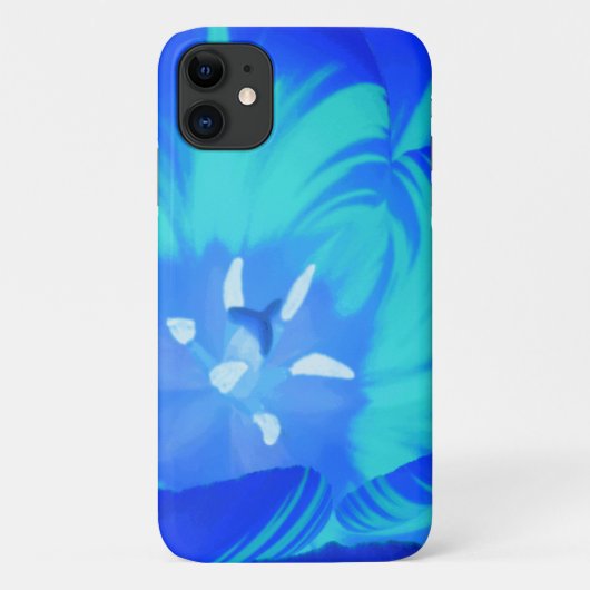 ブライトブルーチューリップiphone 3 ケース Case-Mate iPhoneケース (裏面)