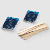 ブライトブルーバラスノーフレーククリスマスプログラム ハンドファン (組立なし)