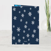 ブライトブルーバラスノーフレーク結婚クリスマス プログラム (裏面)