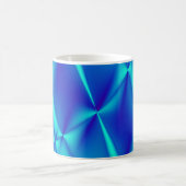 ブライトブルーフラクタルコーヒーマグ コーヒーマグカップ (中央)
