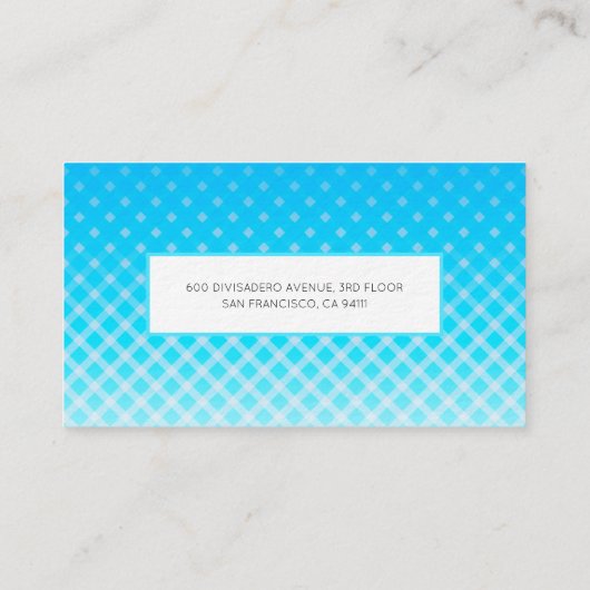 ブライトブループレイド名刺 名刺 (裏面)