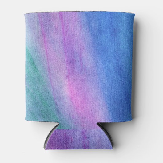 ブライトブルーモーニングフォグ抽象芸術レッドスカイ 缶クーラー (正面)