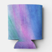 ブライトブルーモーニングフォグ抽象芸術レッドスカイ 缶クーラー (裏面)