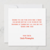 ブライトベルタンメイポールサマーフローラ火災 カード (裏面)