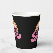 ブライトベ名前をカスタムする紙カップ 紙コップ (左)