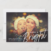 ブライトホリデー |水平フォトカード シーズンカード (正面)