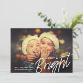 ブライトホリデー |水平フォトカード シーズンカード (スタンド正面)