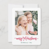 ブライトボウモダンメリークリスマスフォトコラージュ シーズンカード (正面)