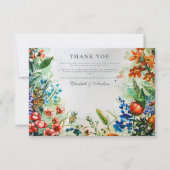 ブライトボタニカル庭園の結婚式 サンキューカード (正面)