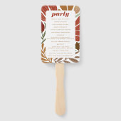 ブライトボホはっきりしたテラコッタフローラ結婚ズ ハンドファン (裏面)