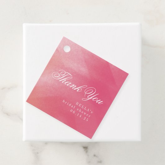 ブライトボホグラデーションブライダルシャワーありがとう フェイバータグ (インサイチュ)