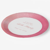 ブライトボホグラデーションブライダルシャワー ペーパープレート (アングル)