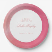 ブライトボホグラデーションブライダルシャワー ペーパープレート (正面)