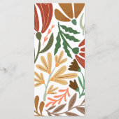 ブライトボホテラコッタ抽象芸術結婚フローラ メニュー (裏面)