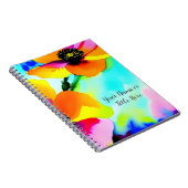 ブライトポピーお名前カスタムの母の日 ノートブック (右側)