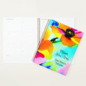 ブライトポピーお名前カスタムの母の日 プランナー手帳 (ディスプレー)