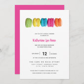 ブライトマカロンブライダルシャワー招待 招待状 (正面/裏面)