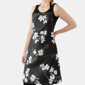 ブライトマグノリアフローラシームレスパターン エプロン (インサイチュ)