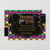 ブライトマ伝統的ルディグラスサンキューカード サンキューカード (正面/裏面)