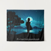 ブライトムーンのスコティッシュパイパー タペストリー (正面(横))