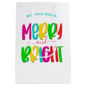 ブライトメリーおもしろいフェスティバルクリスマス抱き枕 ミディアムペーパーバッグ (裏面)