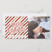 ブライトメリークリスマスカスタムフォトホリデーカード シーズンカード (正面)