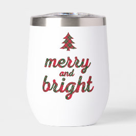 ブライトメリークリスマスタイポグラフィタータンチェック