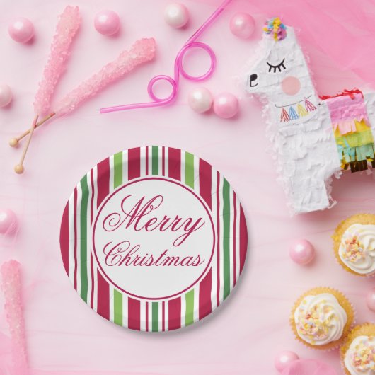 ブライトメリークリスマスディナーパーティー紙プレート ペーパープレート (パーティー)