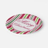 ブライトメリークリスマスディナーパーティー紙プレート ペーパープレート (アングル)