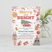 ブライトメリークリスマスパーティーホリデーパーティー 招待状 (スタンド正面)