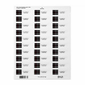 ブライトメリークリスマスホリデー住所 シール (フルシート)