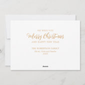 ブライトメリークリスマスリースホリデーカード シーズンカード (裏面)