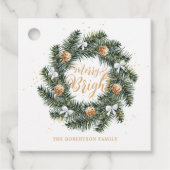 ブライトメリークリスマスリースホリデー フェイバータグ (正面)