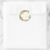 ブライトメリーグリーンリースホリデイ ラウンドシール (バッグ)