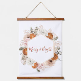 ブライトメリーシトラスホリデーウォール 吊り下げ型タペストリー