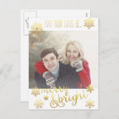 ブライトメリースノー・ホリデー・ポストカード シーズンポストカード (正面/裏面)